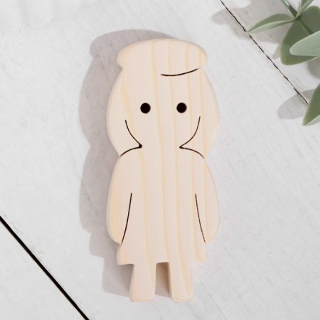 Harvesting for creativity "Figure girl in a hat" 8x3.5 cm-2