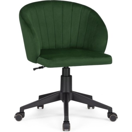 Computer chair Plastic Plastic/velor, black/green 59x60x78 cm