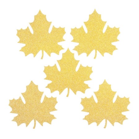 Set of leaves "maple" brilliant large, 5 pcs., Mix color-3