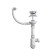 Siphon for washing Grand P12821, 3 1/2 ", with round overflation and screw
