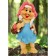 Garden figure "Girl Gnome with a basket" 26x18x52 cm