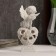Polystone souvenir "Snowthrough angel on the openwork heart" 13x6x5.5 cm