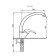 Mixer for the kitchen Ulgran quartz uq-007, color 02 lons