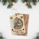Wooden postcard "Merry Christmas and New Year!" deer 8.2 x 11.5