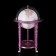 Globus bar "Vasco da Gama", lilac, D 40 cm, 57 × 57 × 90 cm