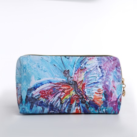 Cosmetic bag with lightning, blue/multi -colored color-1