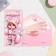 Money envelope "Happy Birthday!" glitter, fox, 17x8 cm