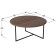 Majore coffee table, 800x800x390, acacia/black