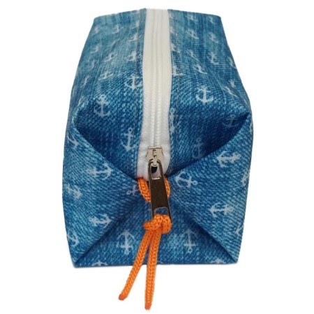 Cosmetic bag of blue oxford anchor maxor-3