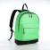Backpack from textiles on lightning, Erich Krause, 1 pocket, green color