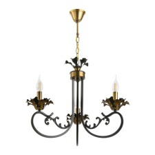 Madfi chandelier 3he14 40W black and gold 55x70x55 cm Bayerlux