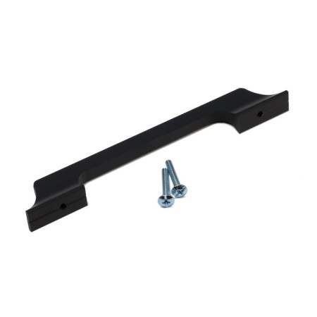 Cappio bracket handle, aluminum, m/o 128 mm, black color with gray insert-5