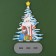 New Year's desktop decor "Santa Claus" 12 x 4.3 x 15.5 cm