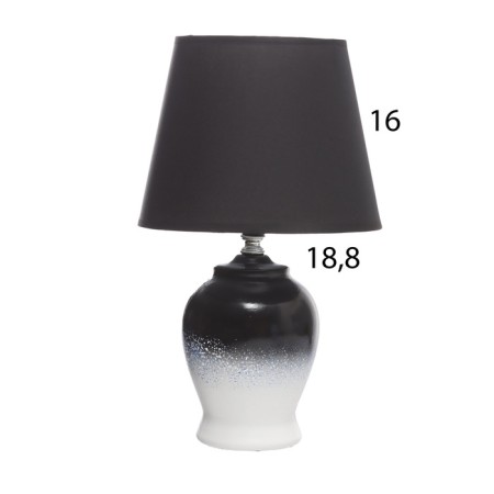 Table lamp "Daxia" 1x40W E14 black/white 19.5x19.5x35cm-5