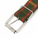 Collar of tarpaulin dimensionless single -layer, 68 x 3 cm, khaki/red