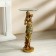 Decorative table "African beauty with a bouquet" gold 38x38x85 cm