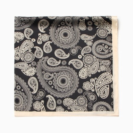 Women's scarf minku 70*70 cm, black-2