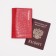 Cover for passport, red color