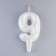 Candle in the "balls" cake, number "9", pearl, 5.5 cm