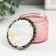Bank for candles glass with a “soft awakening” lid 120 ml pink, round 5x7x7 cm