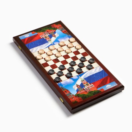 Wooden backgammon large, board game "Kremlin"-2