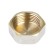 Otmo plug, 3/4 ", internal carving, nickelly brass