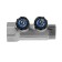 Collector "STM" Profi, with valves, 1 "x1/2", 2 outputs, nickel.
