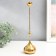 Summary metal per 1 candle "drop of water - bottom" gold 8.5x8.5x31 cm