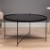 Coffee table "Uranus" YS-8483-40, black, glass 70x40 cm