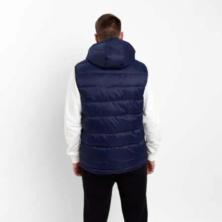 Warm vest of men's, the color is dark blue, size 54-6