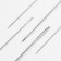 Sewing needles, d = 0.5 / 0.7 / 0.8 / 1 / 1.3 / 2 mm, 3.8 - 9 cm, 55 pcs