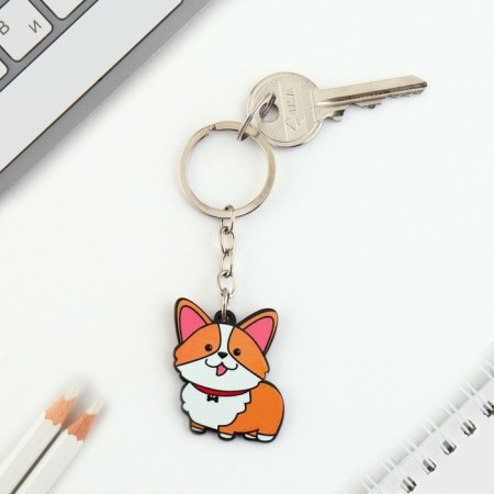Acrylic keychain "Corgi", 7.2 x 14 cm-1