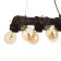 Sus "TUBO" 10he27 40W Black-Med 7x5x7-127cm Bayerlux