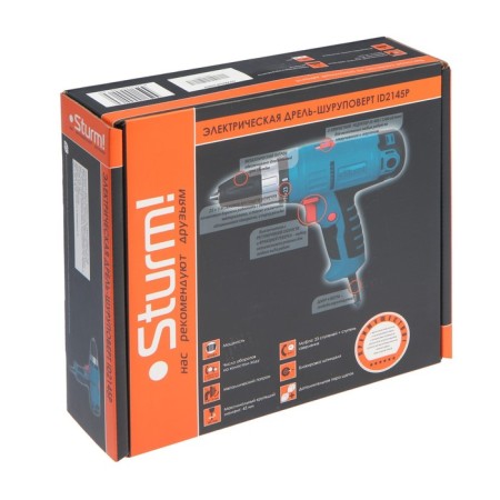 Drill Squiruvret Sturm! ID2145P "Prof", cartridge 10 mm, 23+1, 45 nm. SoftTouch, 4M cord,-6