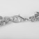 Necklace "chain" thread with beads, color silver, 50 cm