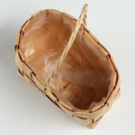 Wicker basket, 17 x 10 x 9/18.5 cm, sequoia-3