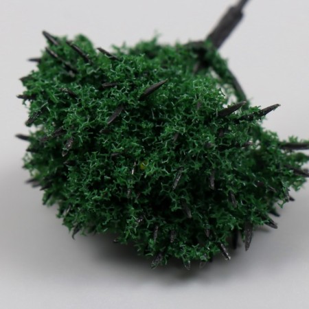 Artificial plant for creativity plastic "Green Treage" 6 cm-3