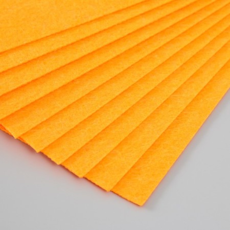 Hard felt 1 mm 20x30 cm orange mix-2