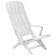 Plastic deck chair, 94 x 65 x 80 cm, white