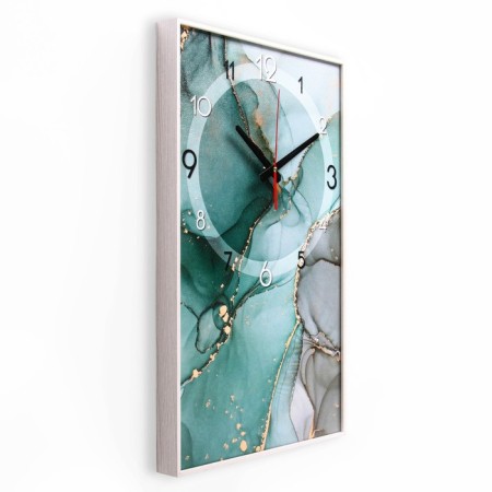 Carty clock is wall-mounted, interior "marble", smooth move, 57 x 35 cm-3