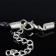 Leather lace d = 3 mm, 45 cm, black color, pigtail