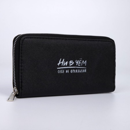 Women's wallet, 3 lightning departments, black color-3