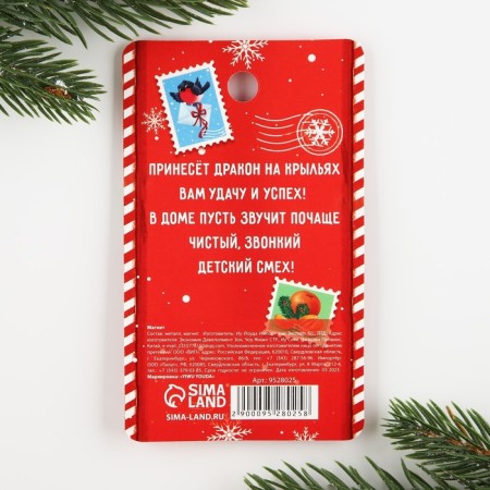 Magnet "Winter Mail", diam. 4 cm-2
