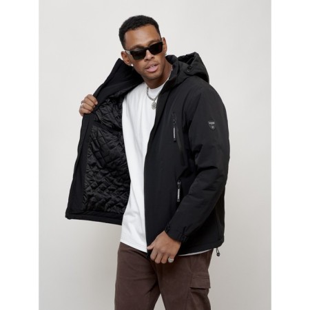 Male spring jacket, size 58, black color-3