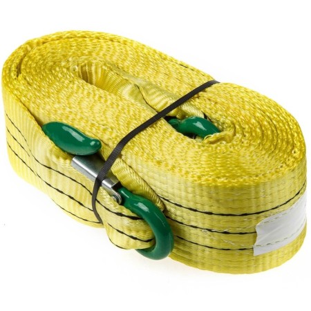 Ribbon skyway, 7 t, 5 m, 2 hooks, reinforced, yellow, s03101024-1