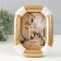Photo frame Polystone 10x15 cm "Fabian" Golden with white 14.9x2.4x19.8 cm