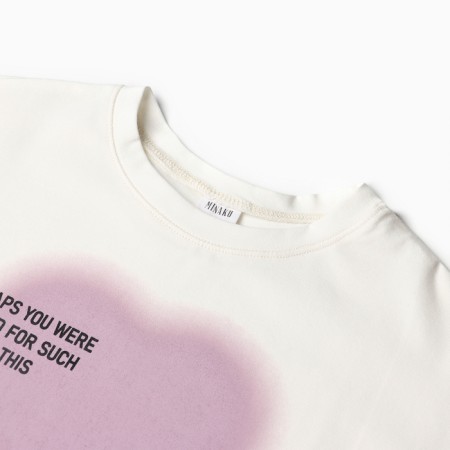 T -shirt Children's Minaku Milk color, height 104 cm-6