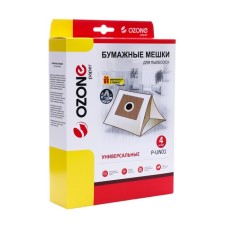 Universal paper bags P-UN01 Ozone for a vacuum cleaner, flange 100x130, 4 pcs +