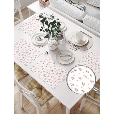 A set of napkins for setting the table "many gifts", rectangular, size 32x46 cm, 4 pcs-1