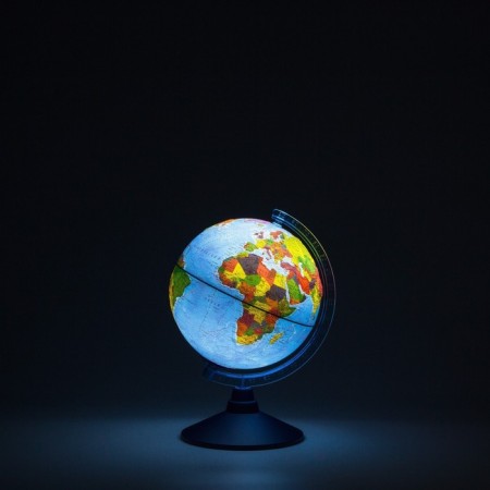 Physico-political globe "Globen", interactive, embossed, diameter 210 mm, with backlighting from batteries, with glasses-1